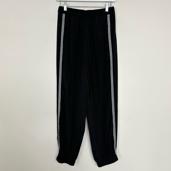 Kobi Halperin Crystal Silk Joggers in Black - Picture 3 of 12